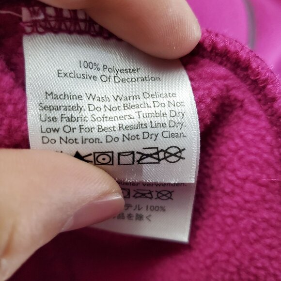 Eddie Bauer Jacket Girls Large Pink Full-Zip Activewear Polyester Warm Fleece - Picture 3 of 8